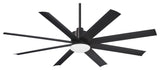 Minka Aire Slipstream 65" Indoor/Outdoor Ceiling Fan With Remote Control, Coal