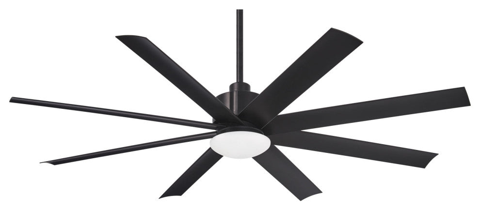 Minka Aire Slipstream 65" Indoor/Outdoor Ceiling Fan With Remote Control, Coal