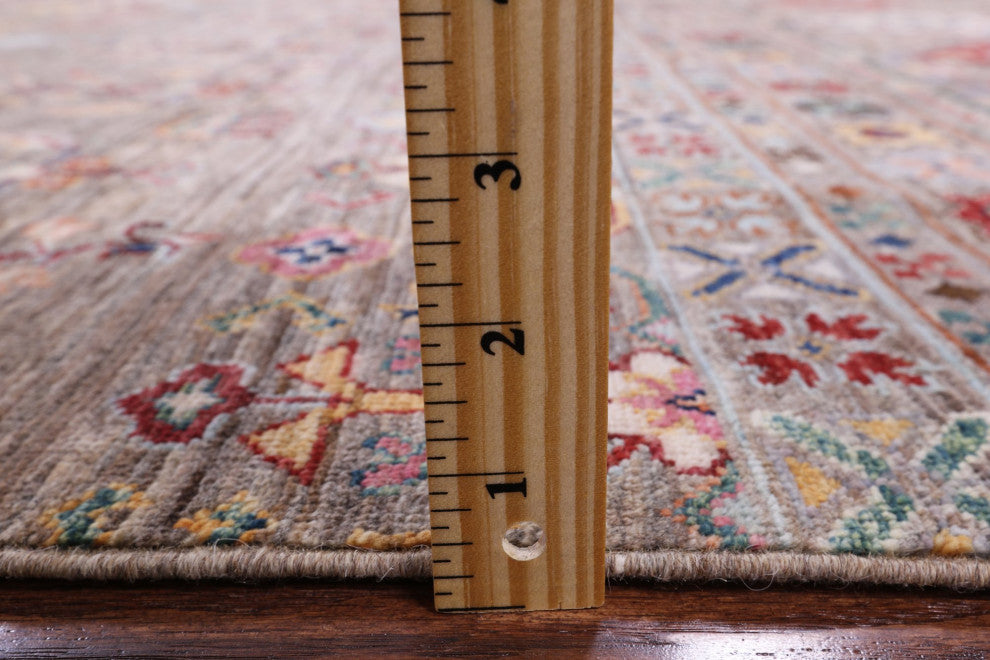 6' 8" X 9' 10" Handmade Tribal Khorjin Wool Rug Q7604