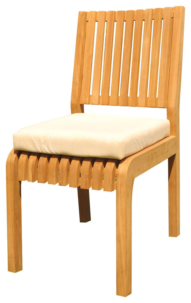 13-Piece Outdoor Teak Dining Set: 117" Masc Rectangle Table, 12 Maldives Chairs