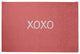 XOXO Valentines Chenille Rug, Coral, 2'x3'