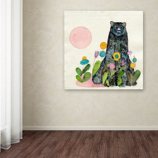 Wyanne 'Garden Bear' Canvas Art, 18"x18"