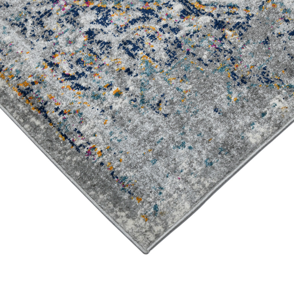 Montana Kriselda Runner, Gray, 2'7" x 8', Medallion