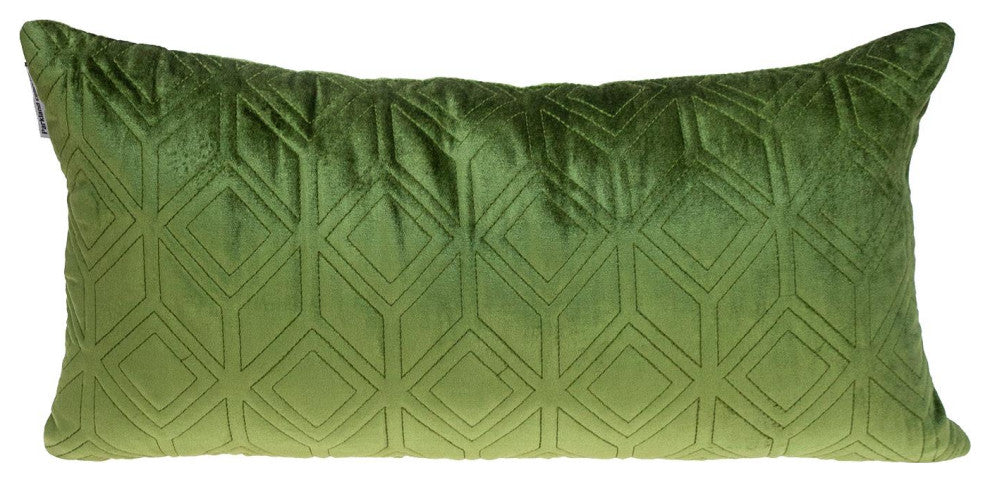 Parkland Collection Aleta Olive Throw Pillow, Rectangle