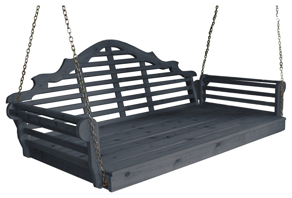 Pine Marlboro Swingbed, Charcoal Stain, 75 Inch