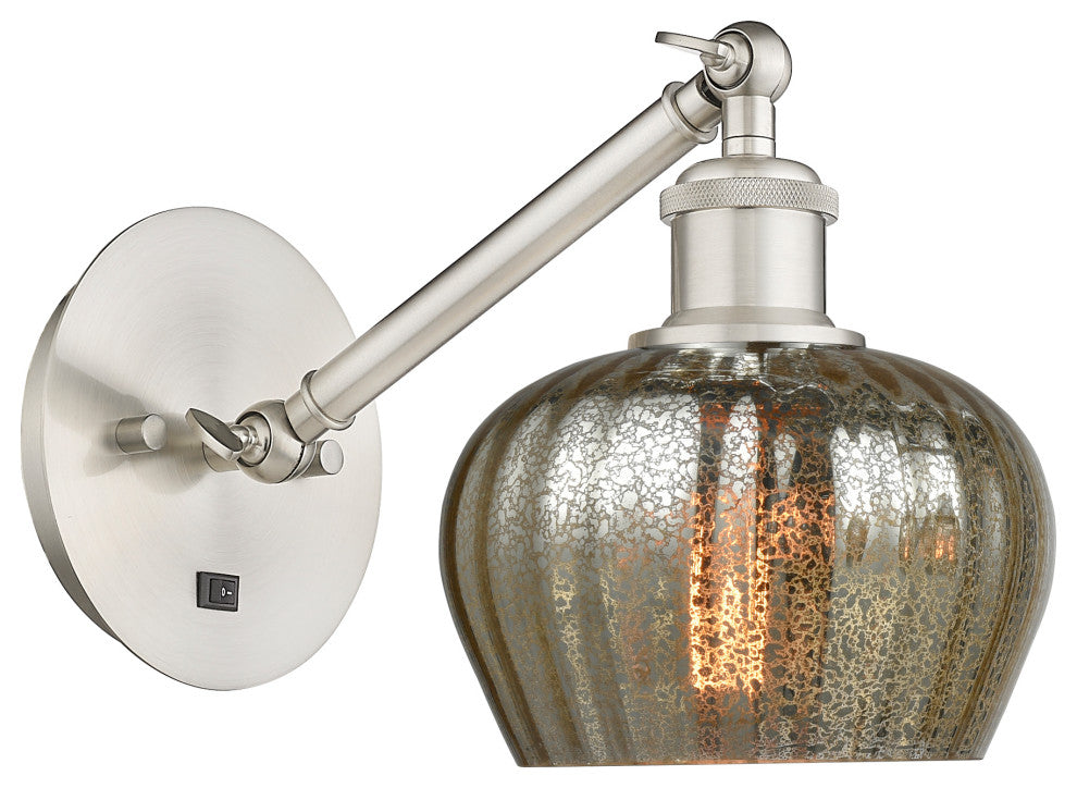 Innovations 317-1W-SN-G96 1-Light Sconce, Brushed Satin Nickel