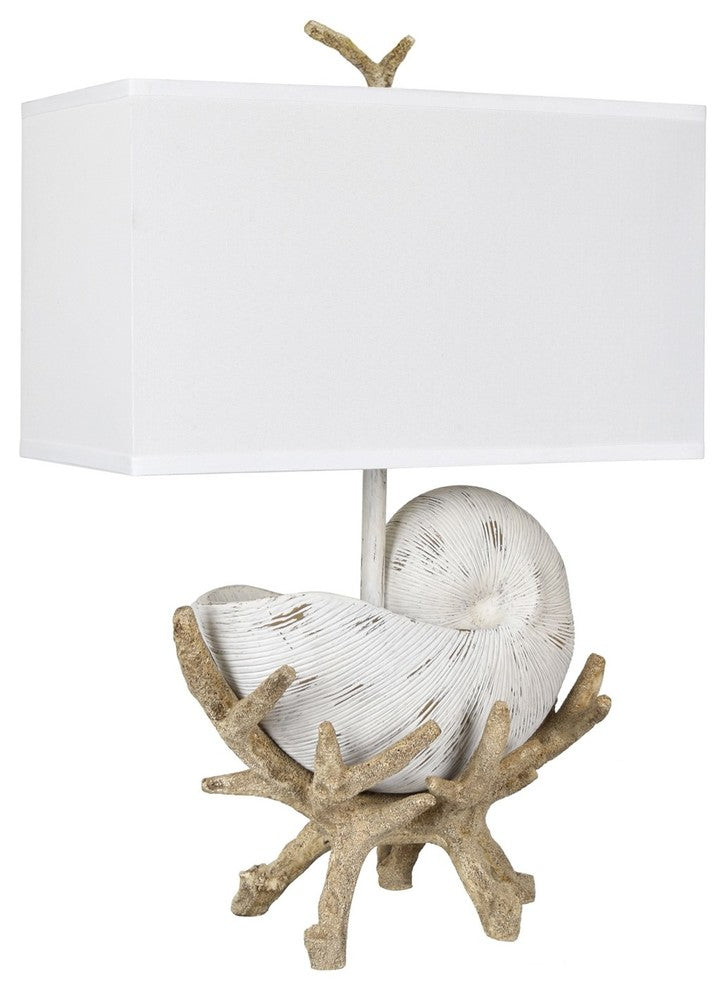 Sleeping Shell Table Lamp, 27"
