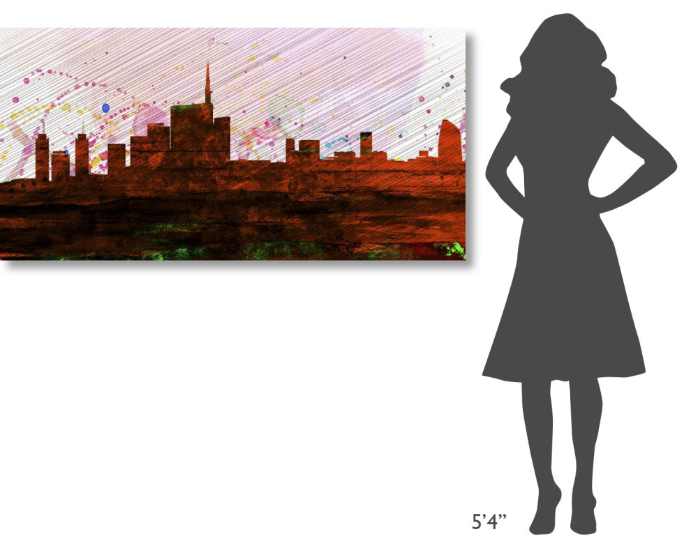 "Milan City Skyline" Fine Art Print