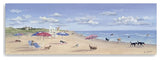 60" x 20" Dogs Rule the Beach Canvas Wall Art