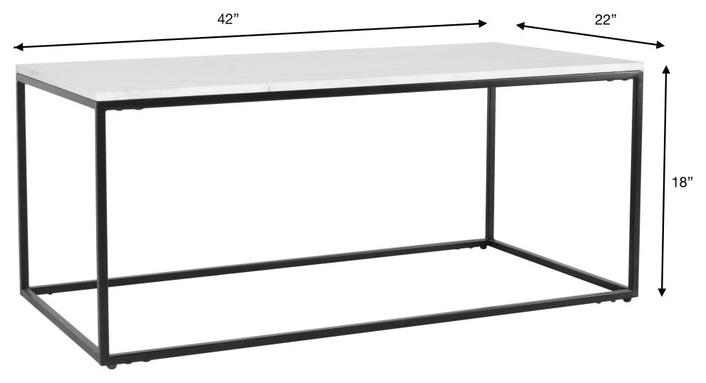 Surya Aryaa Yaa-001 Coffee Table 18"Hx22"Wx42"D