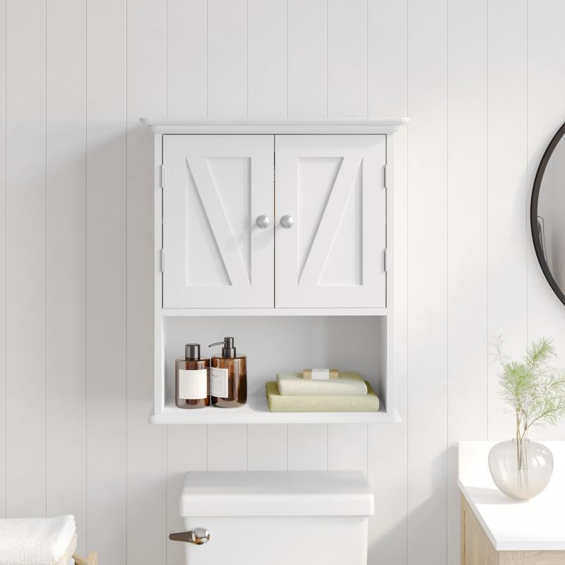 Dune Wall Mounted Bathroom Medicine Cabinet, White