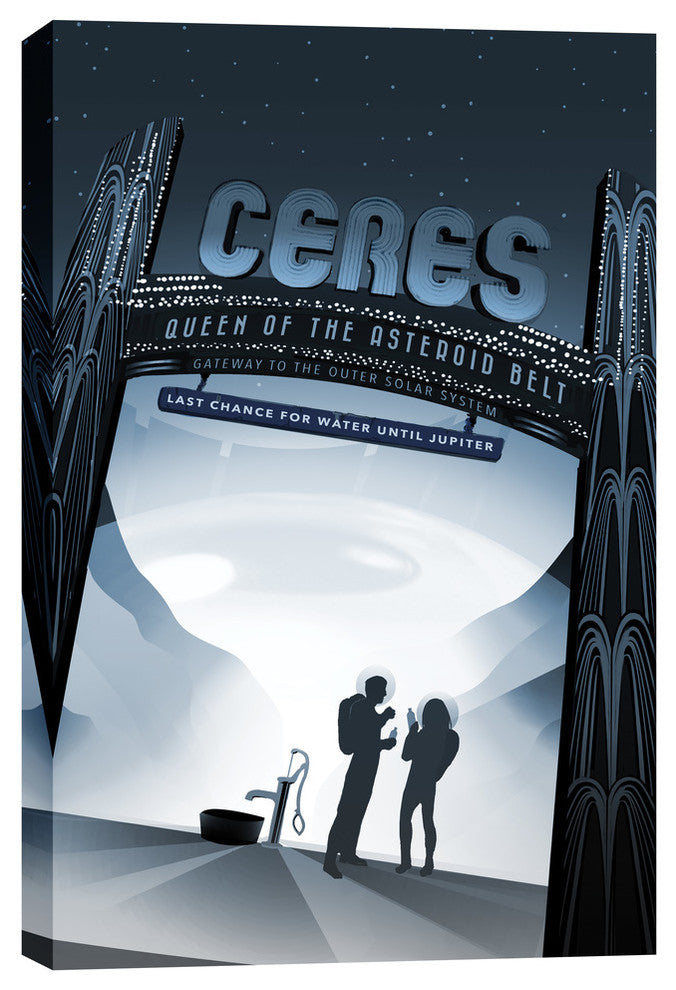 Epic Graffiti "Visions of the Future: Ceres" Giclee Canvas Wall Art, 12"x18"