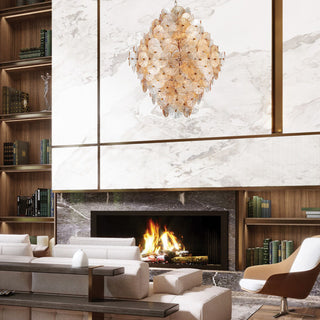 Sue-Anne 27-Light Chandelier, Plated Brass