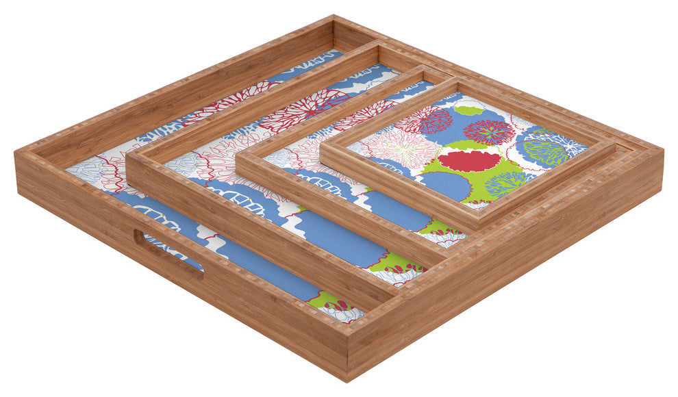 Deny Designs Karen Harris Brandywine Fall Primrose Incarnation Square Tray