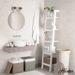 Devon Park Onyx Bengal and Barnwood With Clear Glass 2 Light Vanity Wall