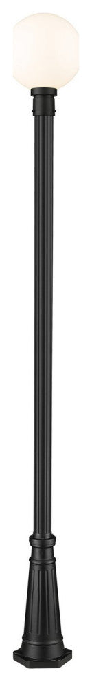 Laurent 1-Light Outdoor Post Mount, Black