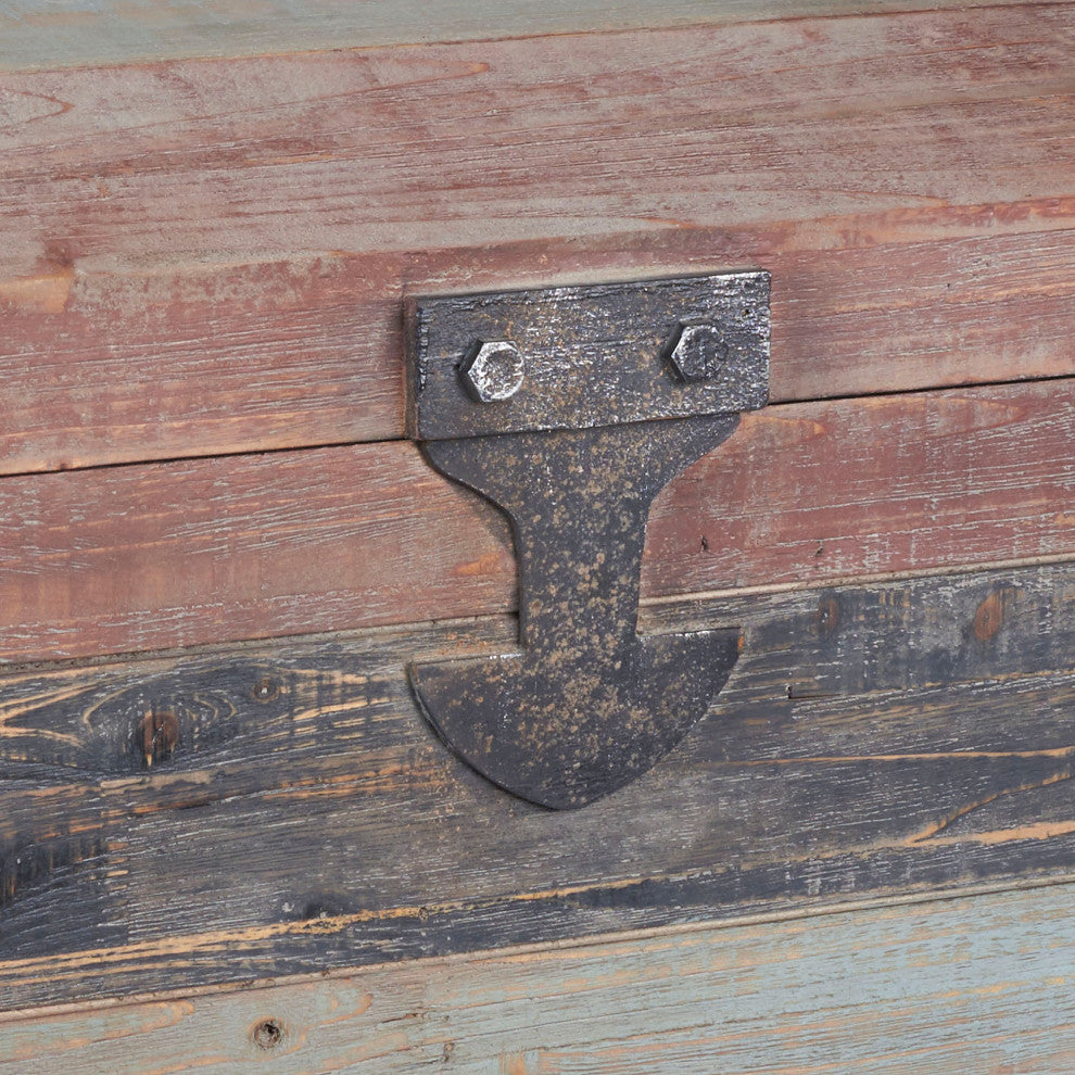 Large Wooden Storage Trunk