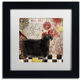 Color Bakery 'Baa Baa Black Sheep', Black Frame, White Mat, 11x11
