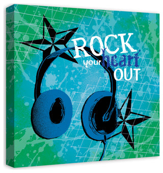 Rock Your Heart Out 20x20 Canvas Wall Art