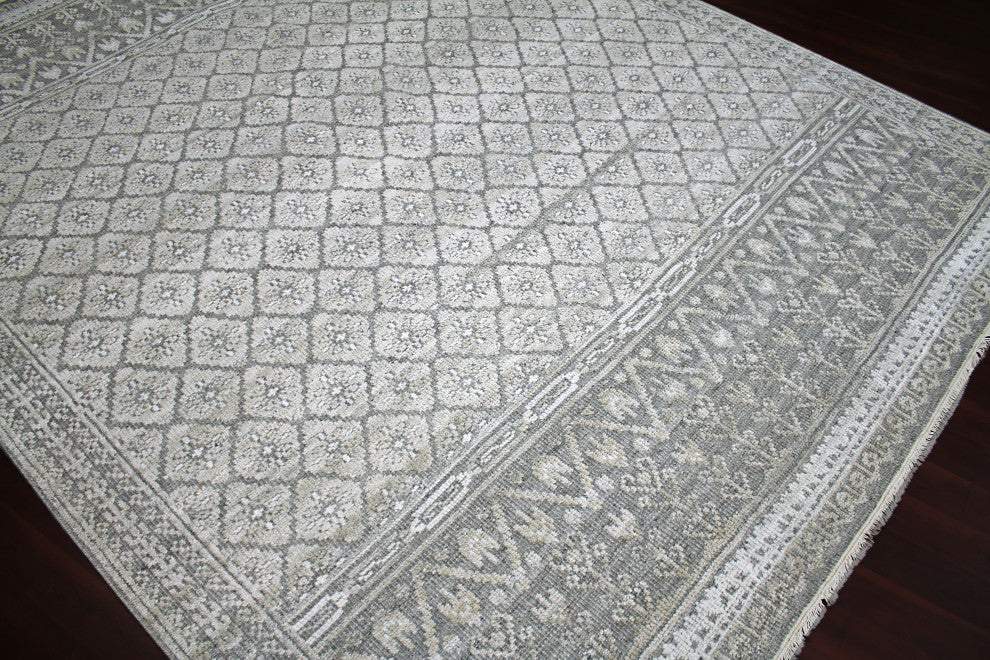 Amer Rugs Winslow WNS-3 Sand Beige Hand-knotted - 6'x9' Rectangle Area Rug