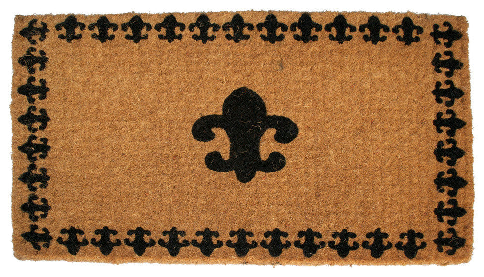 Fleur De Lis With Border Mat