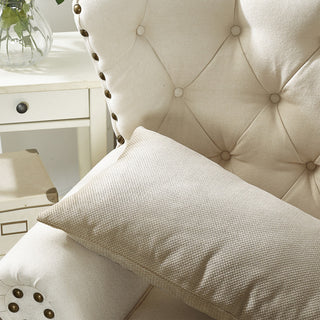 Milliken Plush Pillow Shell 2 Piece Set, Oatmeal, 14" X 26"