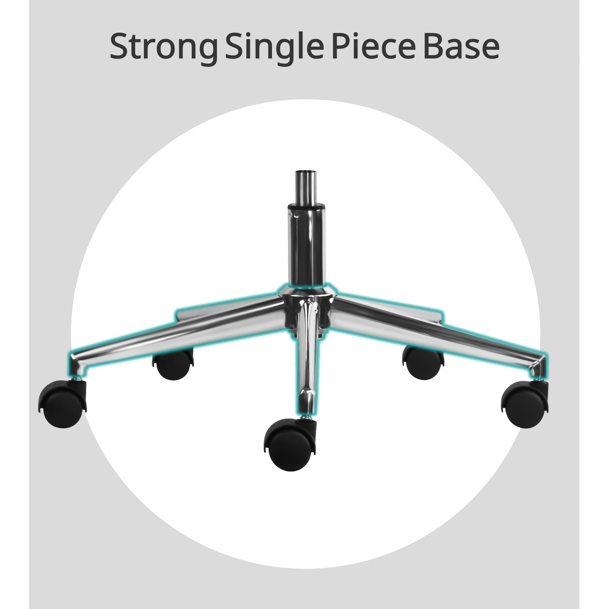 Ergonomic High Back Swivel Boss Ribbed PU Leather Office Chair Modern, Gray