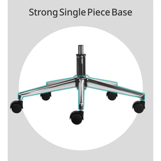 Ergonomic High Back Swivel Boss Ribbed PU Leather Office Chair Modern, Gray