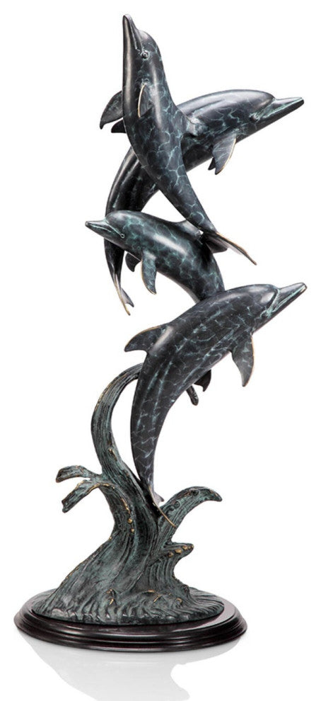 Oceanic Ballet Dolphin Quartet Statue