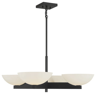 Fallon 4-Light Chandelier, Matte Black