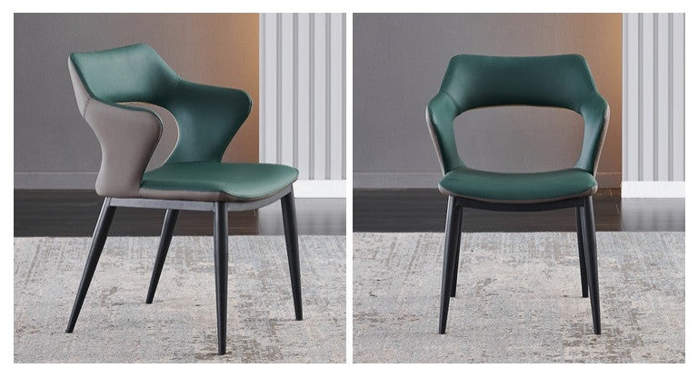 Modern Minimalist Red Backrest Desk Chair, Green