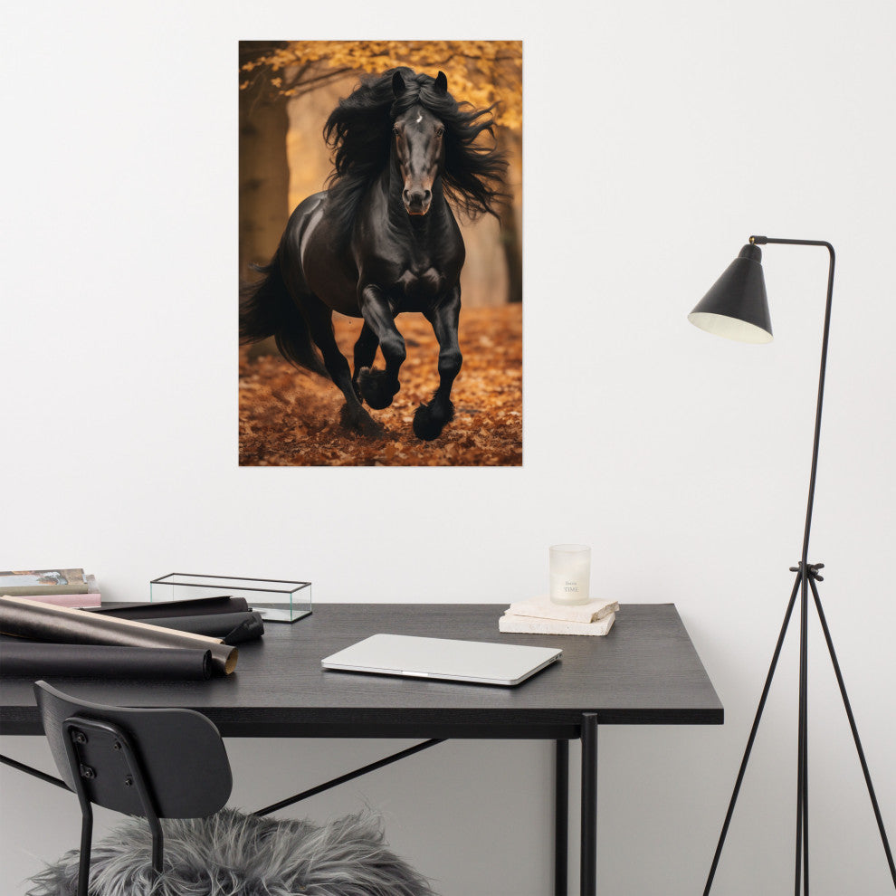A Brush with Freedom Rustic Photorealism Digital Artwork Loose Art Print, 24" X 36"