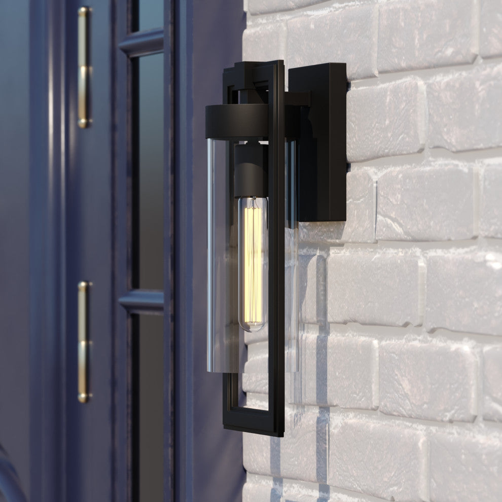 Malmo 6.5" Outdoor Wall Light Matte Black