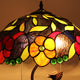 CHLOE Lighting MARIEBELLE Tiffany-Style Floral Stained Glass Table Lamp