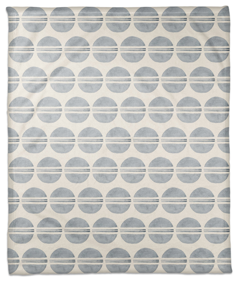 Watercolor Circle Pattern 50x60 Coral Fleece Blanket