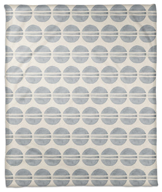 Watercolor Circle Pattern 50x60 Coral Fleece Blanket