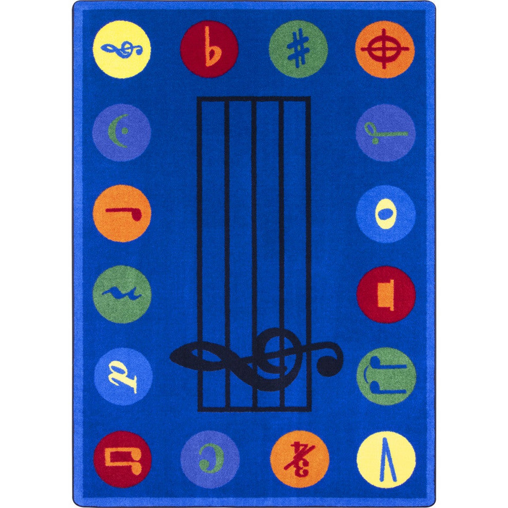 Take Note 10'9" X 13'2" Area Rug, Color Multi