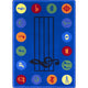 Take Note 10'9" X 13'2" Area Rug, Color Multi