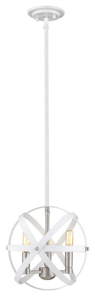 Zlite 463-12HWH-BN 3-Light Chandelier, Other