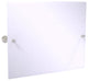 Carolina Crystal Landscape Tilt Mirror with Beveled Edge, Satin Nickel