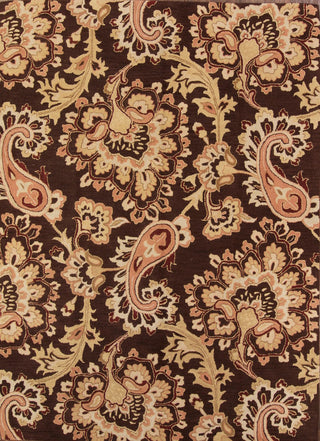 Agra All-Over Nature & Floral Hand-Tufted Oriental Area Rug, Brown, 11'0"x8'3"