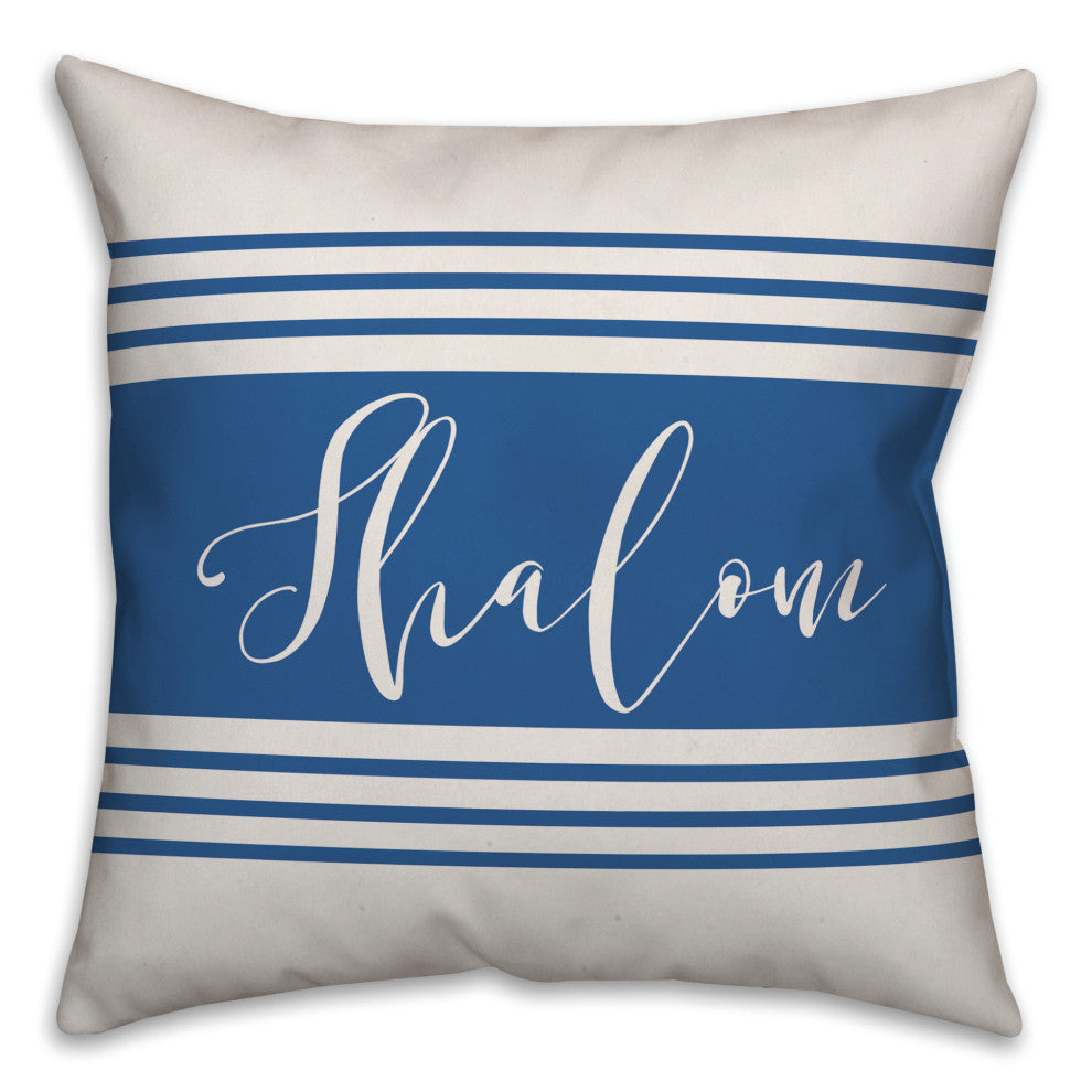 Shalom Stripes 18"x18" Throw Pillow Cover