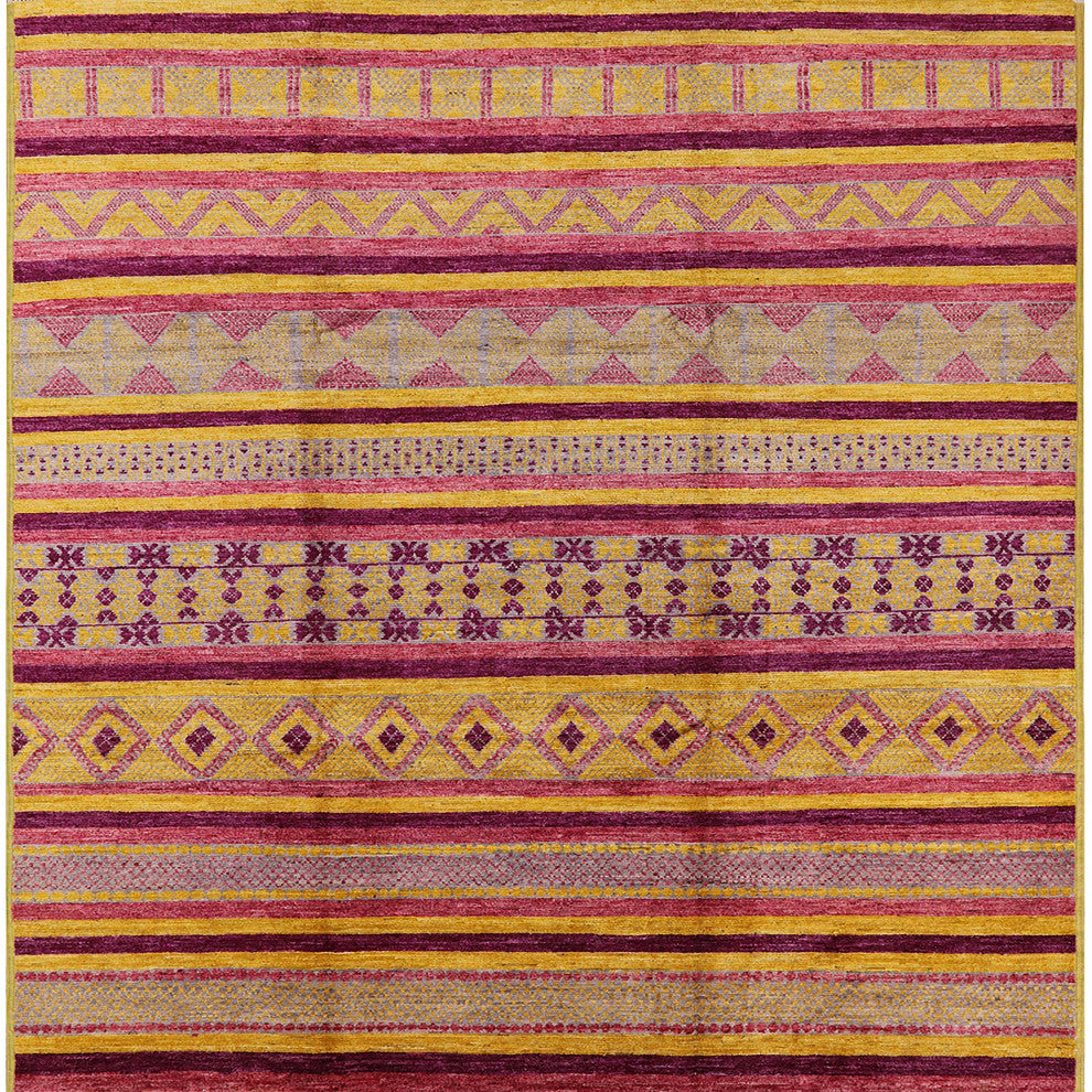 Ahgly Company Indoor Square Mid-Century Modern Area Rugs, 7' Square