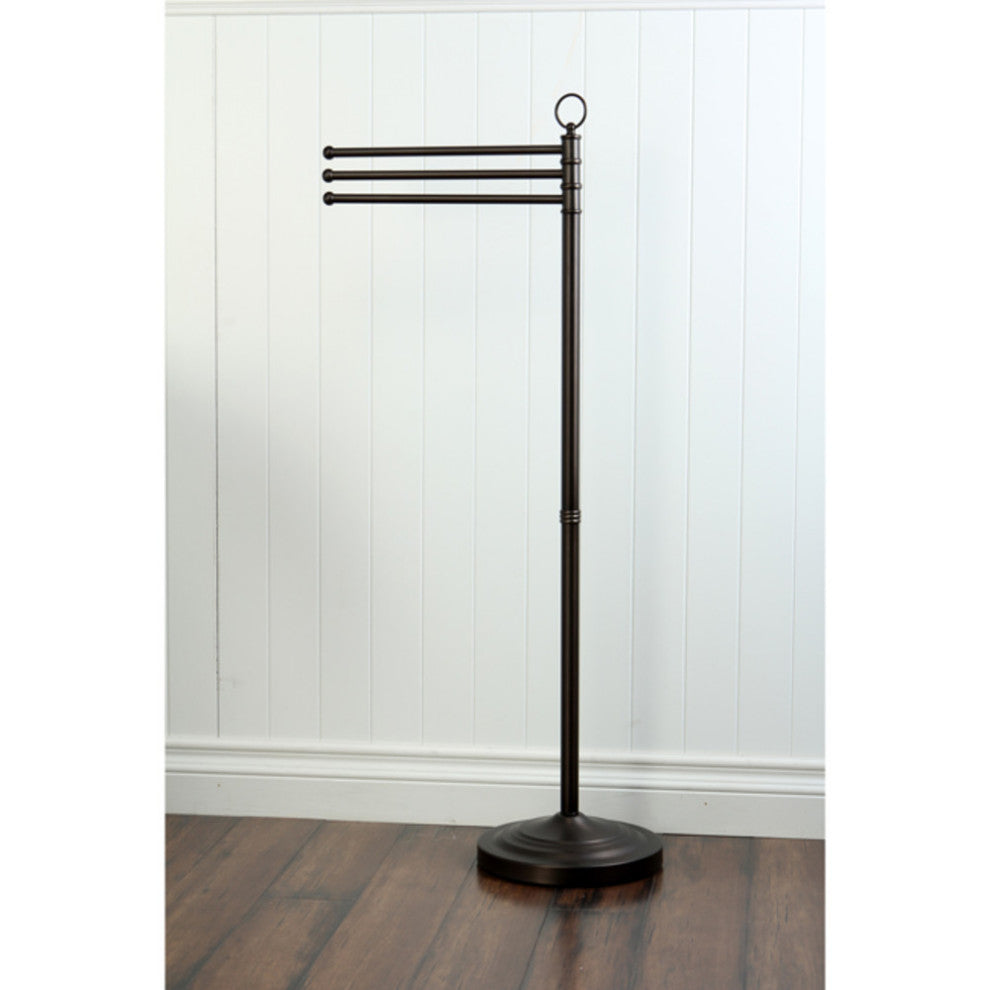 Kingston Brass Freestanding Towel Rack, Oil Rubbed Bronze