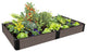Weathered Wood Raised Garden Bed 4' x 8' x 11ï¿½ ï¿½ 1ï¿½ profile