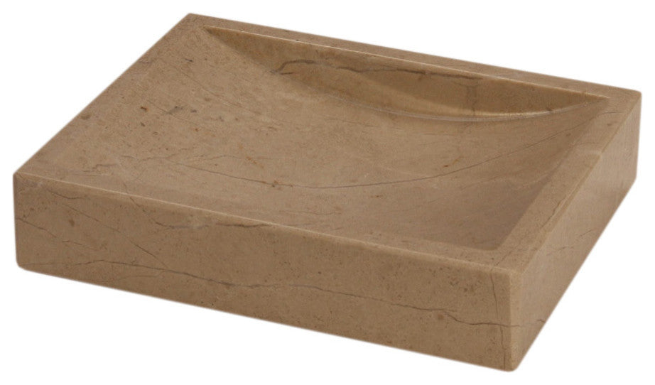 Myrtus Collection Verona Beige Marble Soap Dish