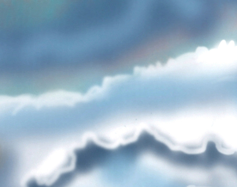 Remolina Geometric Print Hand Towel, Blue