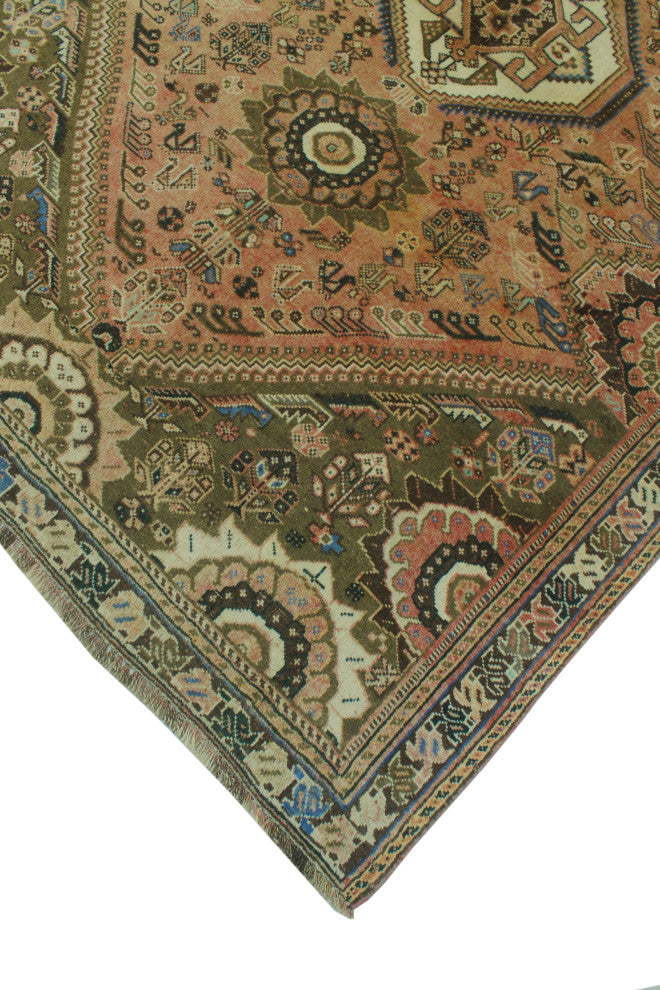 Fine Vintage Distressed Bonnie Rust Rug