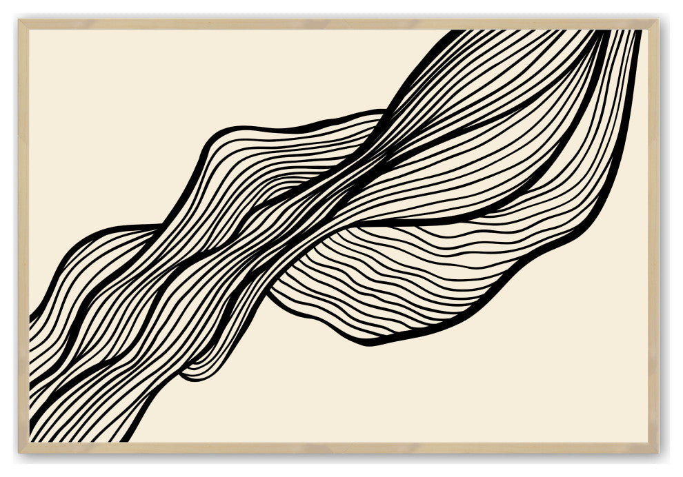 Raw Maple 12" x 16" Bauhaus Wall Art Framed Print