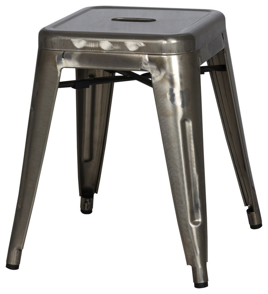 Highland Commercial Grade Stool, Matte Gunmetal, Set of 4